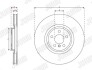 Тормозной диск передний левый BMW 1-Series, 2-Series, X1, X2 / Mini Jurid 563668JC1 (фото 3)