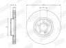 Гальмівний диск передній Mercedes A-Claas, B-Class, CLA, EQA, EQB, GLA, GLB Jurid 563754JC1 (фото 1)