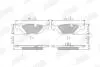 Тормозные колодки задние BMW 3-Series, 5-Series, 6-Series, 7-Series, Z3 Jurid 571300J (фото 1)