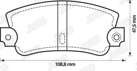 Тормозные колодки Jurid 571301j
