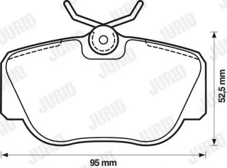 Тормозные колодки Jurid 571353d