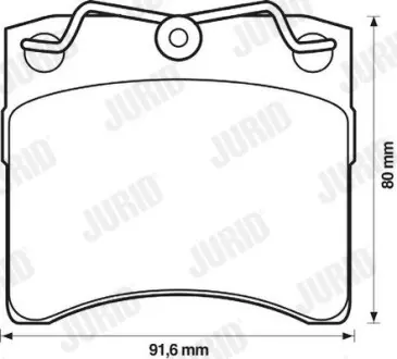 Гальмівні колодки Jurid 571458j