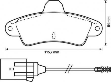 Гальмівні колодки, дискове гальмо (набір) Jurid 571755J (фото 1)