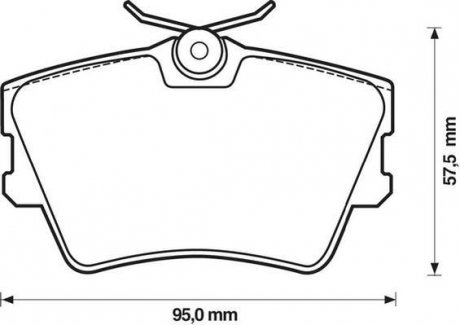 Тормозные колодки, дисковый тормоз.) Jurid 571875J (фото 1)