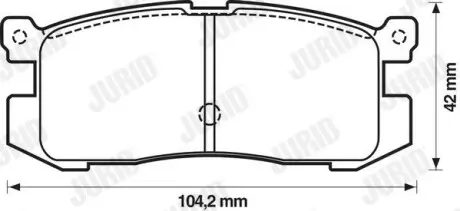 Гальмівні колодки Jurid 572169j