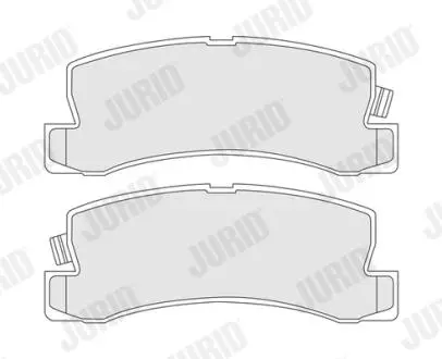 Гальмівні колодки, дискове гальмо (набір) Jurid 572188J