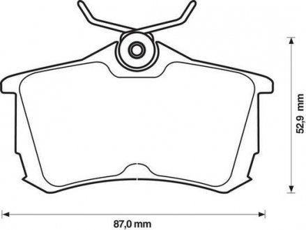 Тормозные колодки задние Honda Accord VI, VII / KIA Magentis II Jurid 572478J (фото 1)