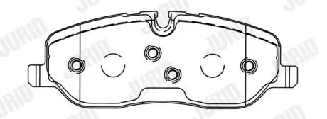 Гальмівні колодки передні Land Rover Discovery, Range Rover Jurid 572521J