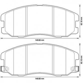 Тормозные колодки передние Chevrolet Captiva / Opel Antara Jurid 572570J (фото 1)