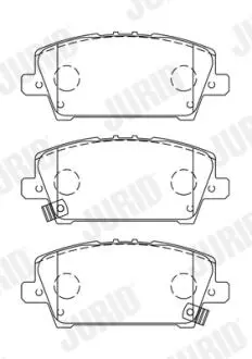 Тормозные колодки передние Honda Civic VIII IX Jurid 572579J