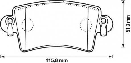 Тормозные колодки задние Opel Movano A / Renault Master II / Nissan InterStar Jurid 573055J (фото 1)