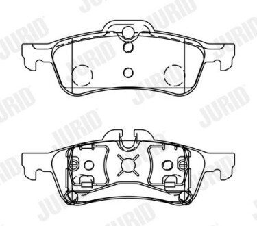 Тормозные колодки, дисковый тормоз.) Jurid 573056J