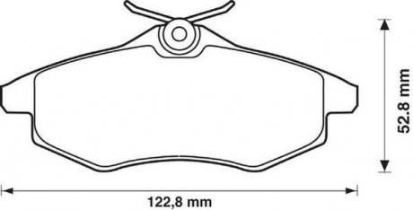 Гальмівні колодки передні Citroen C2, C3 Jurid 573083J (фото 1)