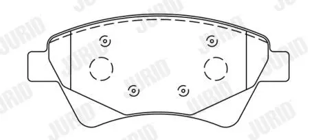 Гальмівні колодки передні Renault Grand Scenic, Kangoo, Megane Jurid 573124J