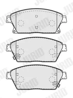 Гальмівні колодки передні Opel Astra, Mokka / Chevrolet Volt, Cruze Jurid 573325J