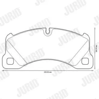 Тормозные колодки передние Porsche Cayenne, Macan, Panamera / VW Touareg Jurid 573329JC