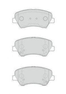 Тормозные колодки передние KIA Ceed, Carens / Hyundai i30, Elantra V, Jurid 573406J (фото 1)