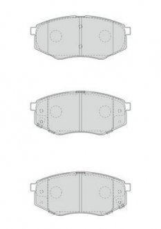 Тормозные колодки передние Hyundai VI, Sonata IX20 Jurid 573454J (фото 1)