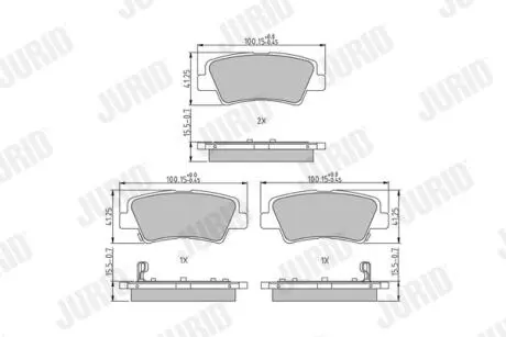 Гальмівні колодки Jurid 573816J