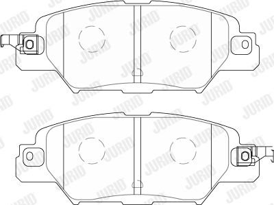 Гальмівні колодки задні Mazda CX-5 (KE, GH, KF) Jurid 573858J (фото 1)