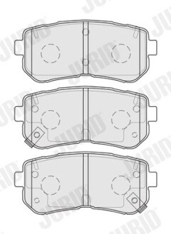 Тормозные колодки задние Hyundai Tucson (2015->) / KIA Sportage IV (2015->) Jurid 574047J (фото 1)