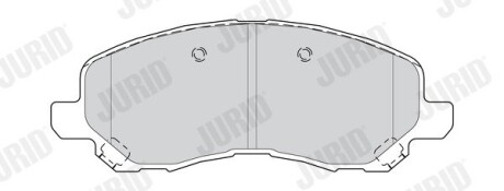 Гальмівні колодки прередні DODGE CALIBER 2,4 Turbo / JEEP COMPASS / MITSUBISHI ASX, OUTLANDER II - Jurid 574082J (фото 1)