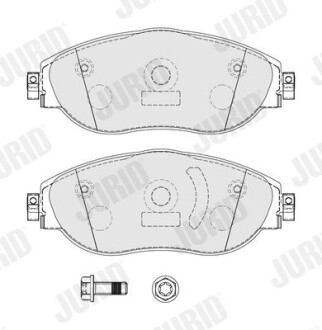 Тормозные колодки передние VW Arteon / Audi Q3 Jurid 574122J