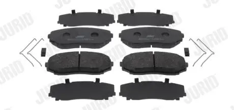 Колодки тормозные (передние) Mazda CX-7 06-14/CX-9/Ford USA Edge 06-/Mitsubishi L200/Pajero Sport 14 Jurid 574178J