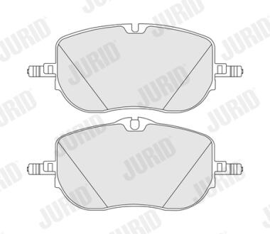 Тормозные колодки передние (19 мм) (система CBI) MB (W206) 21- Jurid 574234J