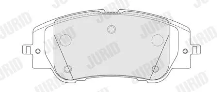 Тормозные колодки передние (18.3 мм) (система CBI) Citroen Fiat Jeep Peugeot 19- Jurid 574238J
