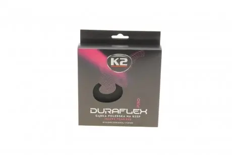 Губка автомобильная для нанесения воска и полировки. Duraflex Velcro Foam Pad Finishing (150x25mm) K2 L614