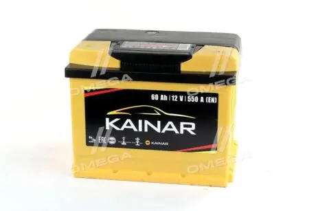Аккумулятор 60Ah-12v Standart+ (242х175х190), R, EN550 KAINAR 060 261 0 120 ЖЧ