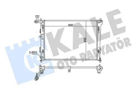 Радиатор охлаждения Hyundai İ30, Elentra - Kia Ceed, Ceed Sw, Pro Ceed Radiator Kale 341980