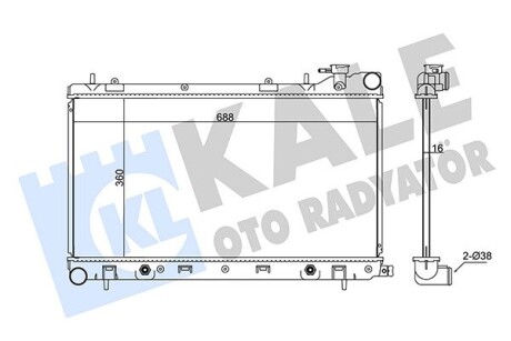 Радіатор охолодження Subaru Forester OTO RADYATOR Kale 342105