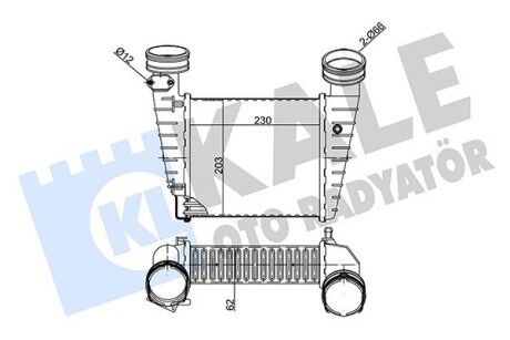 Радиатор интеркулера VW Passat 1.8 00-05 Kale 342375