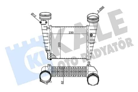 Радиатор интеркулера VW Passat 1.8 00-05 Kale 342375