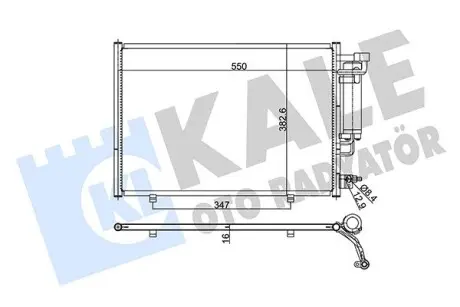 Радиатор кондиционера Ford Fiesta VI Condenser OTO RADYATOR Kale 342870