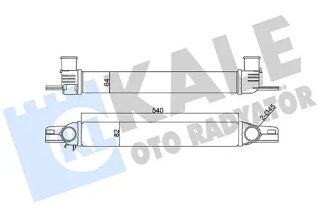 Интеркулер Citroen Nemo (09-) OTO RADYATOR Kale 344300