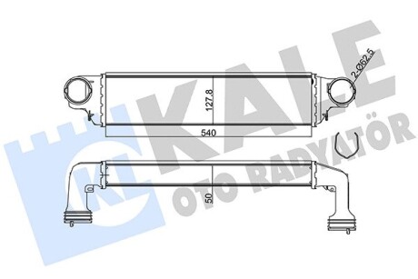 Радіатор інтеркулера BMW 3 (E46) 99-07/X3 (E83) 2.0/3.0 04-10 Kale 344805