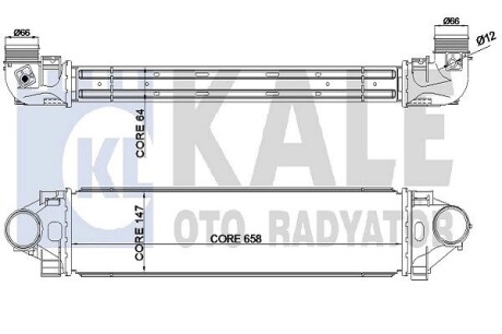 Радиатор интеркулера Ford Focus/Mondeo 06- Kale 344930