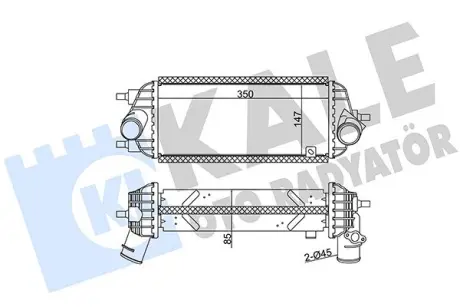 HYUNDAI Інтеркулер ix35, Kia Sportage 1.7CRDi 10- Kale 344945