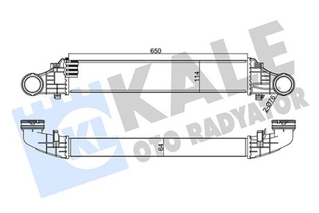 Радіатор інтеркулера MB E-class (W211) 02-09 Kale 344985