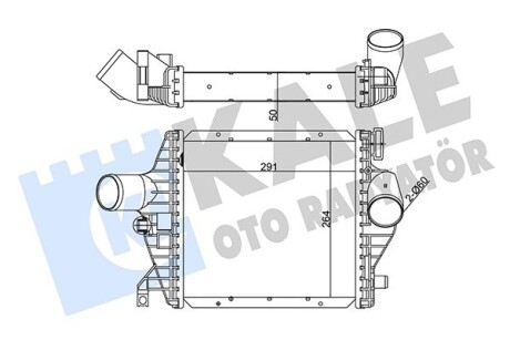 Радіатор інтеркулера MB Vito (W638) -03 Kale 344995