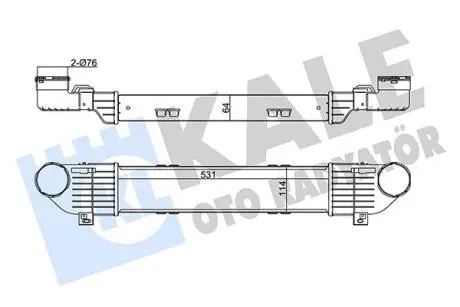 DB Інтеркулер W220 3.2CDI 99- Kale 345005