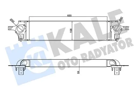 Интеркулер Nissan Koleos, X-Trail OTO RADYATOR Kale 345125