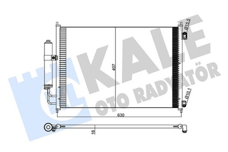 Радиатор кондиционера Nissan X-Trail Condenser OTO RADYATOR Kale 345275