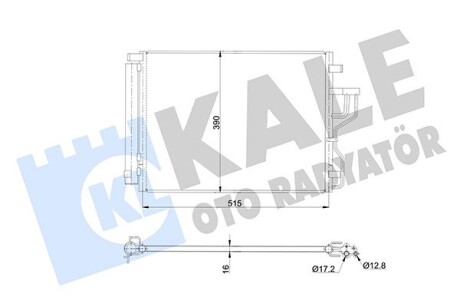 Радіатор кондиціонера Hyundai IX35, Kia Sportage OTO RADYATOR Kale 345420