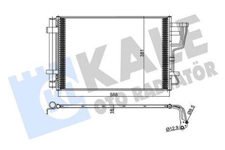 Радіатор кондиціонера Kia Ceed, Ceed SW, Pro Ceed Kale 345455