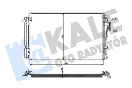 Радиатор кондиционера Kia Sorento II OTO RADYATOR Kale 345465 (фото 1)