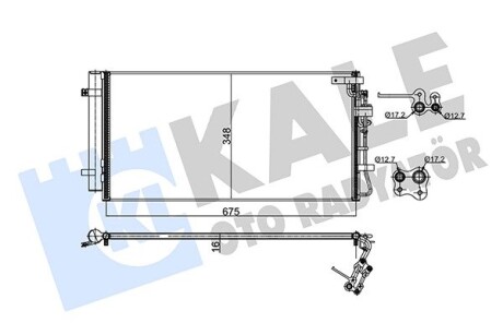 Радиатор кондиционера Kia Carens III OTO RADYATOR Kale 345475 (фото 1)